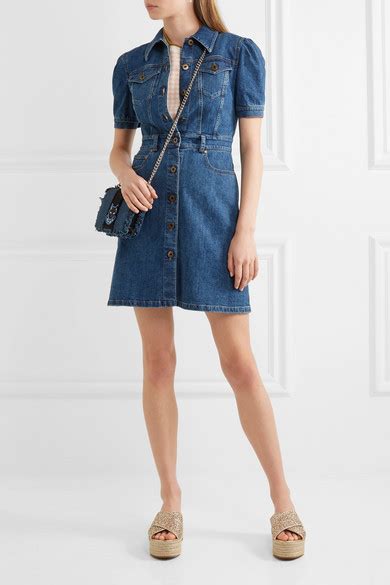 miu miu jeans|miu denim mini dress.